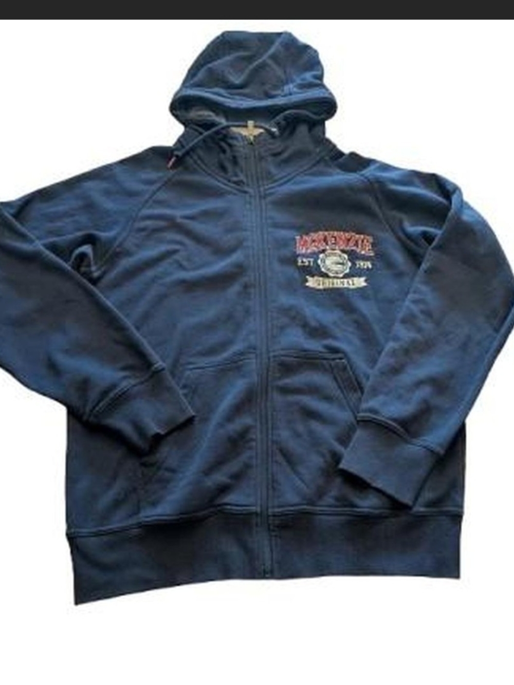 Mackenzie Mode Navy Blue Zip-up Sweatshirt